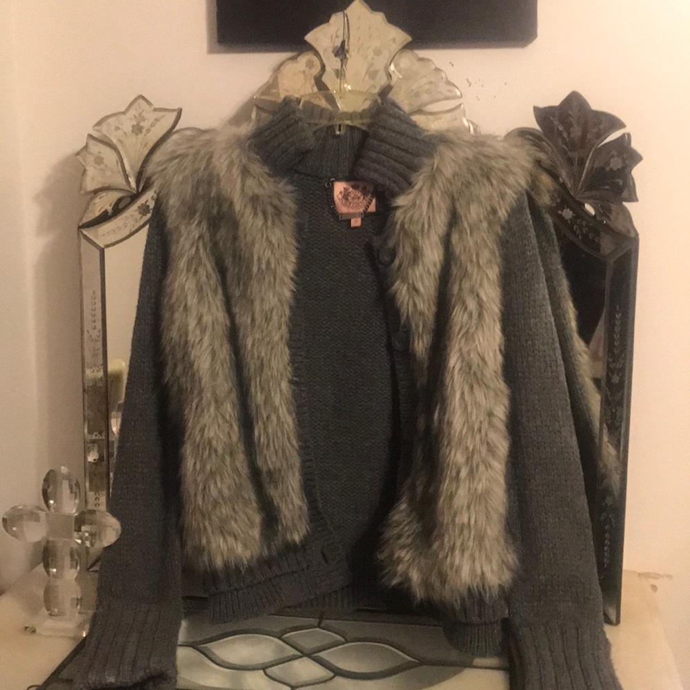 Juicy couture fur sweater